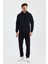 Erkek Kapşonlu Kamuflaj Baskılı 3 Iplik Sweatshirt 1