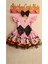 Kız Çocuk Pembe Mickey Mouse Desenli Kabarık Elbise 2