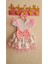 My Little Pony Unicorn Desenli Kabarık Bebe Yaka Elbise 1