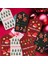 Yılbaşı Karışık Temalı Hediye Etiketi(27 Adet) & Kırmızı Beyaz Ip Setı(10m), Paketleme Kartı,4,5x8cm 3