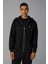 Fermuarlı Kapüşonlu Erkek Sweat EM208-BK 1