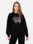 Normal Kesim Bisiklet Yaka Baskılı Siyah Kadın Sweatshirt CL1070253 CL1070253_Q1.V1_BLK 1