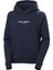 W Cotton Fleece Hoodıe Sweatshırt HHA.54161-NAVY 1