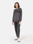 Normal Kesim Bisiklet Yaka Baskılı Antrasit Kadın Sweatshirt CL1070251 3
