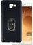 Samsung Galaxy C9 Pro Kılıf Kickstand Yüzüklü Mat Sililkon Kılıf 1
