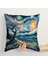 Cherry Blossom / The Starry Night Çift Taraflı Kırlent Kılıfı 2 Adet 5