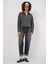 Kadın Antrasit Yakası Fermuarlı Örme Sweatshirt HZL25W-BD1554491 4