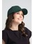 Spor Kep Şapka Ayarlanabilir Tokalı Petrol Yeşili Gabardin Kep Şapka Baseball Cap 3