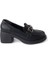 Papuçccity Fendii 03038 Kadın Günlük Topuklu Loafer Ayakkabı 2
