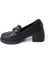 Papuçccity Fendii 03038 Kadın Günlük Topuklu Loafer Ayakkabı 3