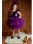 Kız Çocuk Mor Kabarık Tütü Elbise 1