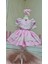 Kız Çocuk Tüllü Kabarık Pembe Vintage Elbise 3