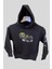 4-14 Yaş Erkek Çocuk Sweat Shirt Kapüşonlu Baskılı Siyah 6-7 Yaş Siyah - Baskılı 1