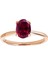 Oval Kesim Pembe Turmalin Tektaş Yüzük 0431R0018 2