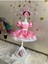 Pembe Minnie Mouse Elbisesi Minnie Mouse'un Doğum Günü Elbisesi. Minnie Fare Kostümü 1