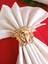 6 Adet Gold Face Metal Peçete Halkası - Napkin Ring 1