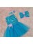 Kız Çocuk Tüllü Mavi Deniz Kızı Kostümü 1