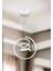Turkco Vortex Aura Sarkıt Led Avize, 3 Farklı Işık Modu,Powerled Çap:30 Yükseklık:100 Cm 1