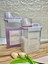 2li Ölçü Kapaklı 2300ML Sıvı Deterjan/1800ml Yumuşatıcı Kabı Vakumlu Akrilik Banyo Düzenleyici Set 3