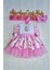 Kız Çocuk Pembe Kabarık Tüllü Hello Kitty Elbise 1