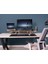 Ahşap Monitör Standı,çift Monitör Standı,çift Monitör Masa Çalışma Alanı Standı- Vernikli 1