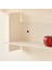 Dekoratif Metal Duvar Rafı - 45X15 - Krem 4