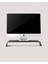 Premium Monitör Yükseltici Metal-Ahşap Stand - Monitör Desk Shelf - Siyah 3