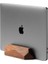Dikey Laptop Tutucu Ahşap Stand - Ceviz 1