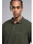 Erkek Newblend Polo Yaka Sweatshirt 241043 Haki 3