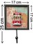 Vintage Taksim Tünel Tramvay Dekoratif Retro Metal El Yapımı Eskitme Askı 25 cm x 17 cm 4