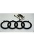 Dk Audi A3 A4 A5 A6 Ön Panjur Izgara Halka Parlak Siyah Abs Logo Amblem 3