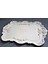 Gül Çiçek Yaprak Dekorlu 42CM Tepsi Silikon Kalıp K-709 4