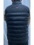 Siyah Fermuarlı ve Cepli Polyester Standard Erkek Rüzgar Geçirmez Şişme Yelek 2