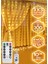 Krizantem 3 Metre Kumandalı 8 Ayrı Moda Sahip 3mx3m ( 300 Cm X 300 Cm ) Perde Led Peri Led Usb 2