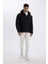 Regular Fit Kapüşonlu Şişme Mont Black 2