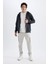 Regular Fit Kargo Cepli Beli Bağcıklı Lastikli Paça Basic Düz Jogger Eşofman Altı Lt.grey 2