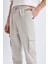 Regular Fit Kargo Cepli Beli Bağcıklı Lastikli Paça Basic Düz Jogger Eşofman Altı Lt.grey 4
