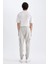 Regular Fit Kargo Cepli Beli Bağcıklı Lastikli Paça Basic Düz Jogger Eşofman Altı Lt.grey 5