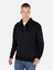 Normal Kesim Fermuarlı Dik Yaka Siyah Erkek Sweatshirt CL1071231 CL1071231_Q1.V2_BLK 1