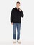 Normal Kesim Fermuarlı Dik Yaka Siyah Erkek Sweatshirt CL1071231 CL1071231_Q1.V2_BLK 3