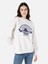 Comfort Fit Kadın Beyaz Sweatshirt 1