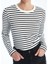Lcw Vision Çizgili Bisiklet Yaka Çizgili Uzun Kollu Kadın Body 3