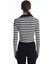 Lcw Vision Çizgili Polo Yaka Çizgili Uzun Kollu Kadın Tişört 4