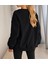 Kadın Basic Oversize Sweatshirt 2