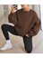 Kadın Basic Oversize Sweatshirt 2