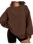 Kadın Basic Oversize Sweatshirt 4