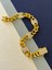 22,99 gr Gold Renk Zirkon Taşlı Oval Bağlantılı Gurmet 925 Gümüş Bileklik 5
