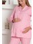 Mother/'s Dream Pamuklu Biyeli Düğmeli Hamile Lohusa Pijama Takımı 2