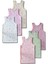 %100 Pamuklu Kız Çocuk Fitilli Kaşkorse Atlet Fanila Iç Çamaşır 6lı Set 1
