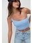 Tek Omuz Askılı Crop Bluz 3